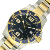 Pre Owned Longines Hydro Conquest Steel & Yellow Gold PVD Automatic 41mm Watch on Bracelet