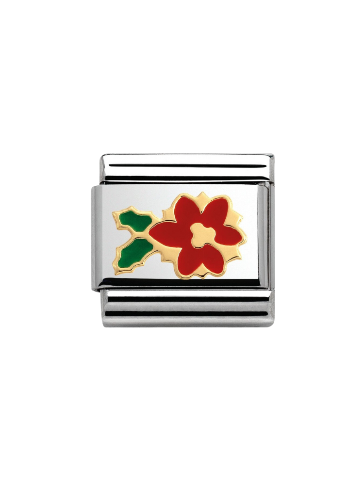 Nomination Classic Poinsettia Charm 030225-20