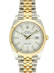 Pre Owned Rolex Datejust Steel & 18ct Yellow Gold Automatic 41mm Watch on Jubilee Bracelet
