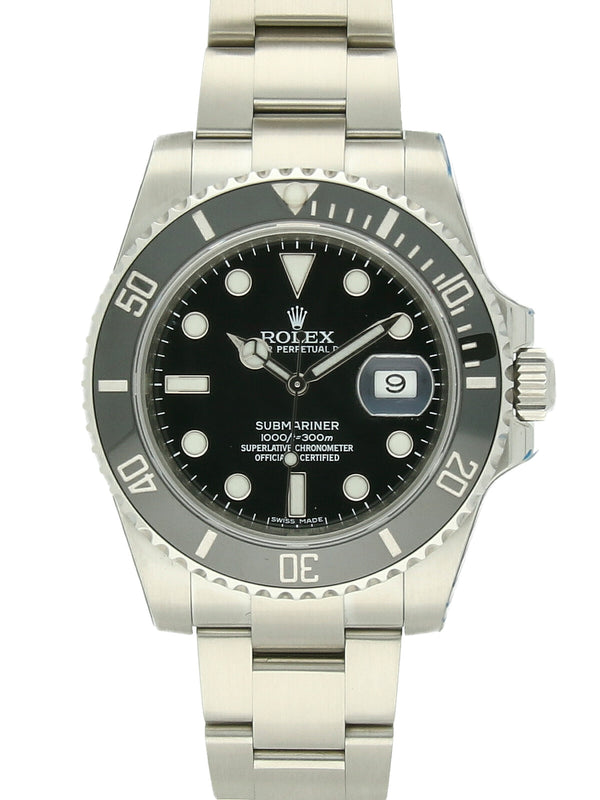 Pre Owned Rolex Submariner Steel Automatic 40mm Watch on Oyster Bracelet