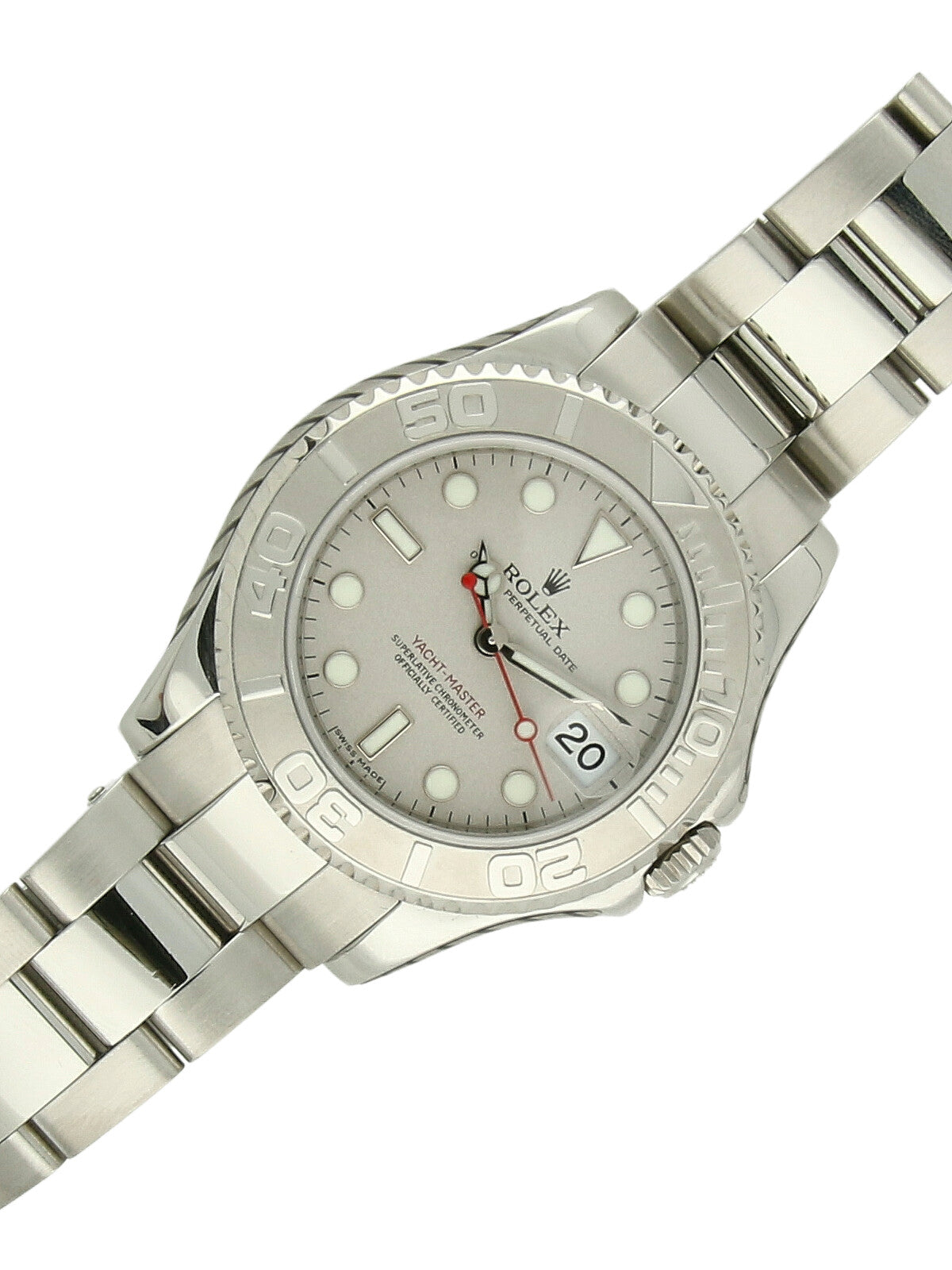 Pre Owned Rolex Yacht-Master Steel Automatic 35mm Watch on Oyster Bracelet