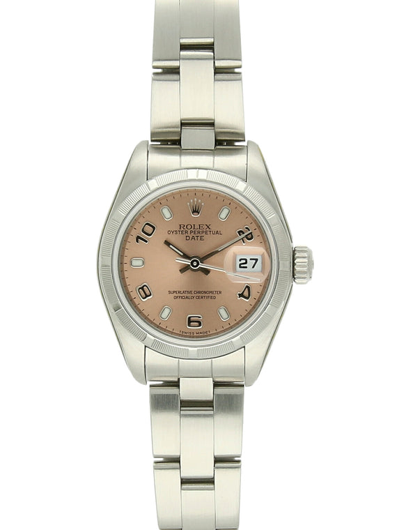 Pre Owned Rolex Oyster Perpetual Date Steel Automatic 26mm Watch on Oyster Bracelet