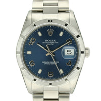 Pre Owned Rolex Oyster Perpetual Date Steel Automatic 34mm Watch on Oyster Bracelet
