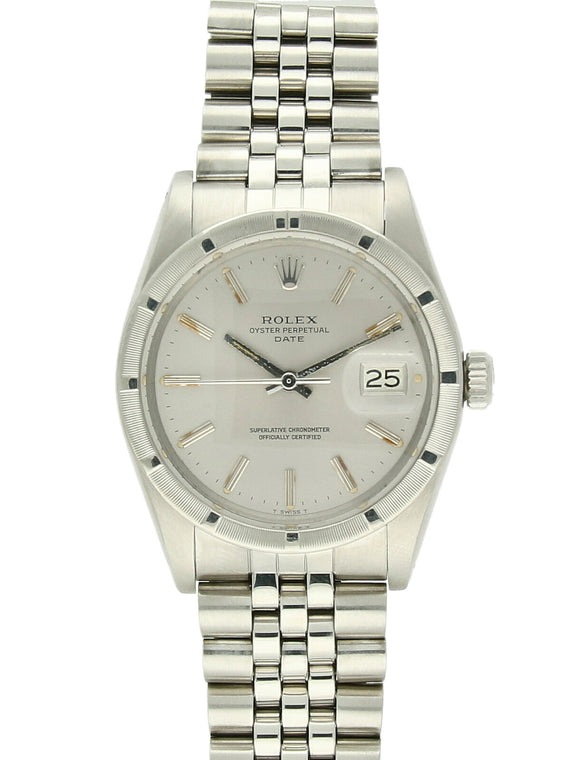 Pre Owned Rolex Oyster Perpetual Date Steel Automatic Watch on Jubilee Bracelet
