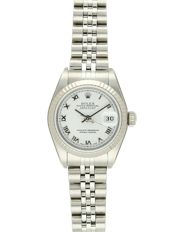 Previously Owned Rolex Lady Datejust Steel & 18ct White Gold 26mm Automatic Watch on Jubilee Bracelet