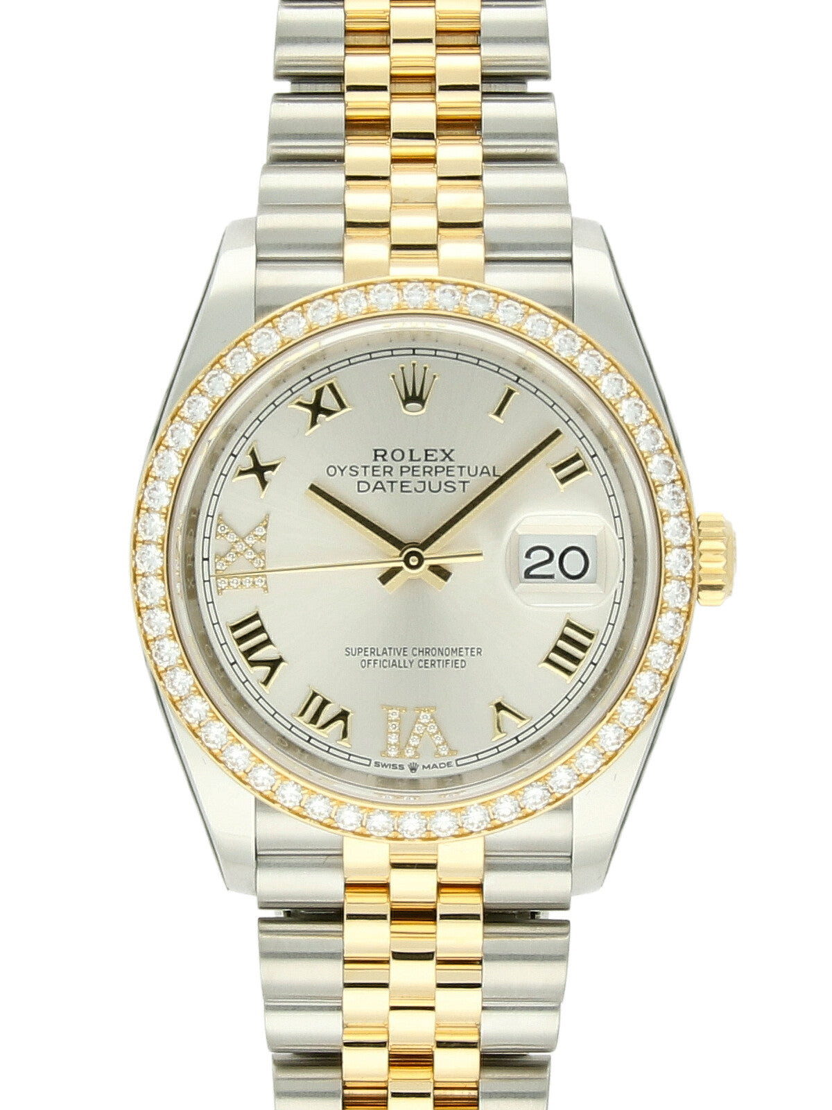 Previously Owned Rolex Datejust Steel & 18ct Yellow Gold Automatic 36mm Watch on Jubilee Bracelet