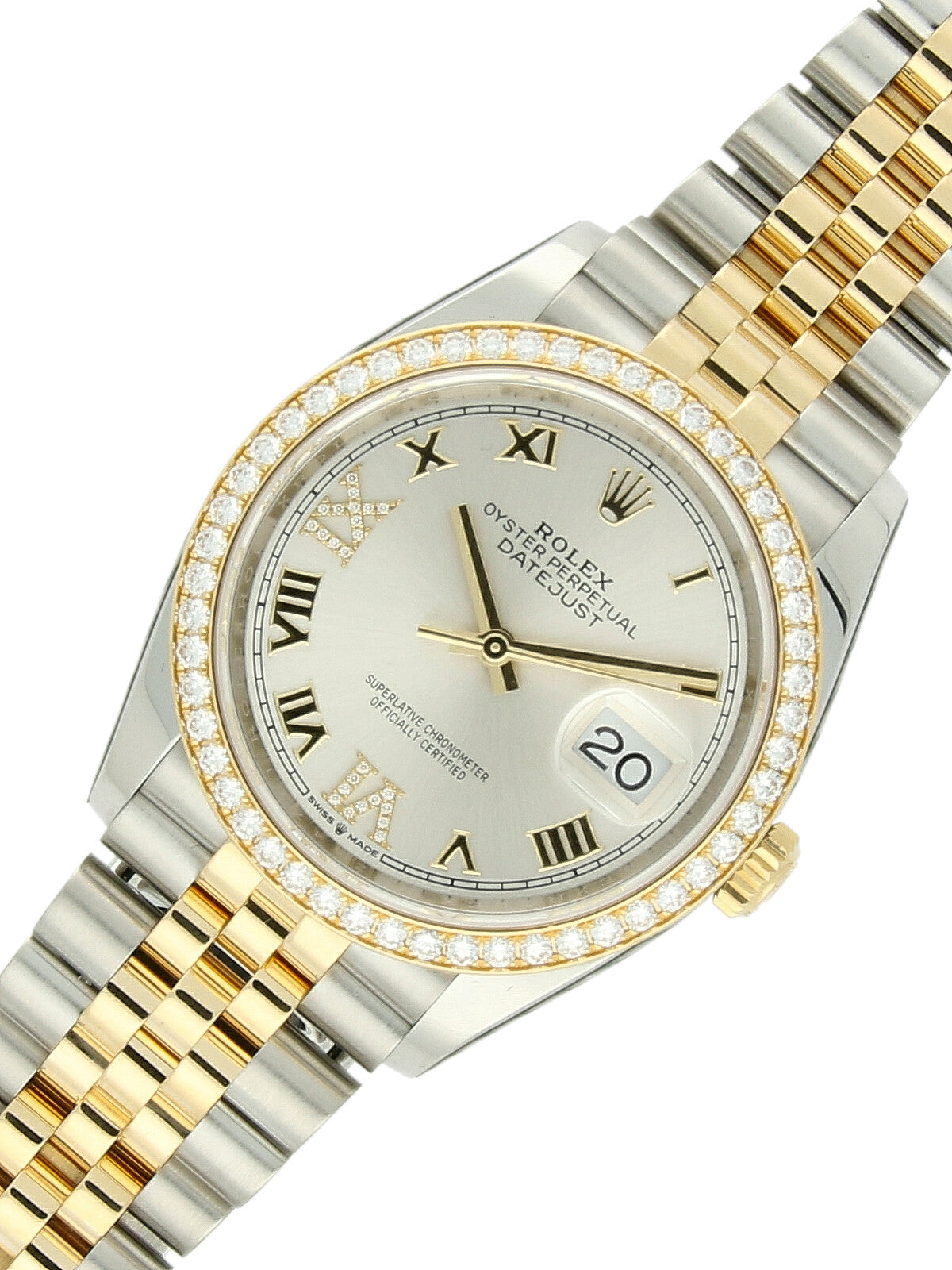 Previously Owned Rolex Datejust Steel & 18ct Yellow Gold Automatic 36mm Watch on Jubilee Bracelet