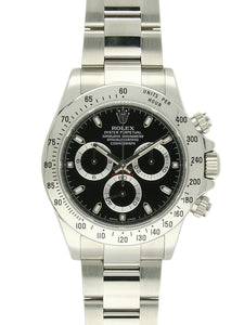 Pre Owned Rolex Daytona Steel Automatic 40mm Watch on Oyster Bracelet