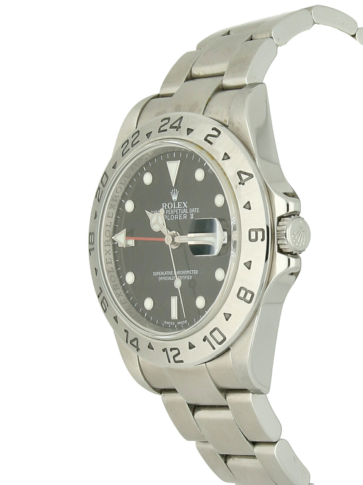 Previously Owned Rolex Explorer II Steel Automatic Watch on Oyster Bracelet