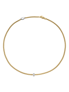 Fope Eka Necklace in 18ct Yellow & White Gold with Diamonds