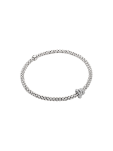 Fope Prima Bracelet in 18ct White Gold with Diamonds