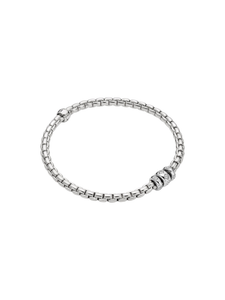 Fope Eka Bracelet in 18ct White Gold with Diamonds