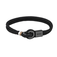 BOSS Thad Sport Black Nylon Bracelet 1580472M