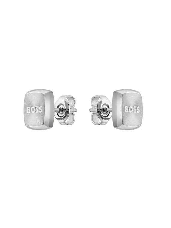 BOSS Yann Stud Earrings in Stainless Steel 1580473