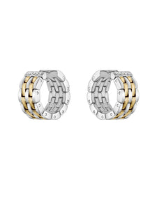 BOSS Isla Hoop Earrings in Stainless Steel & Gold Plating 1580531