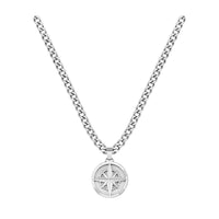 BOSS North Compass Necklace in Stainless Steel 1580544