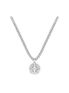 BOSS North Compass Necklace in Stainless Steel 1580544