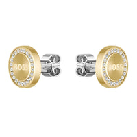 BOSS Iona Crystal Stud Earrings in Gold Plating 1580557