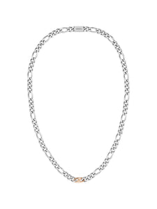 BOSS Rian Figaro Chain Necklace in Stainless Steel & Gold Plating 1580586
