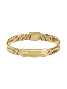 BOSS Alen Mesh Bracelet in Gold Plating 1580610