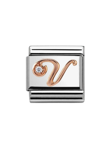 Nomination Classic Letter V Charm 430310-22