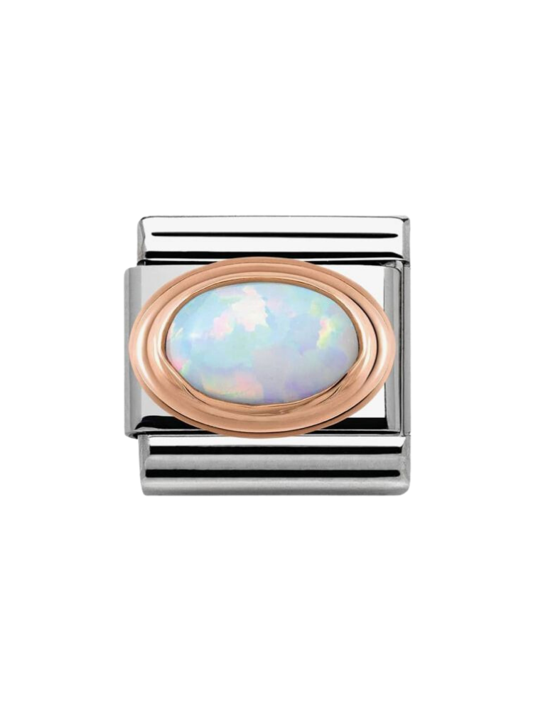 Nomination Classic White Opal Charm 430501-07