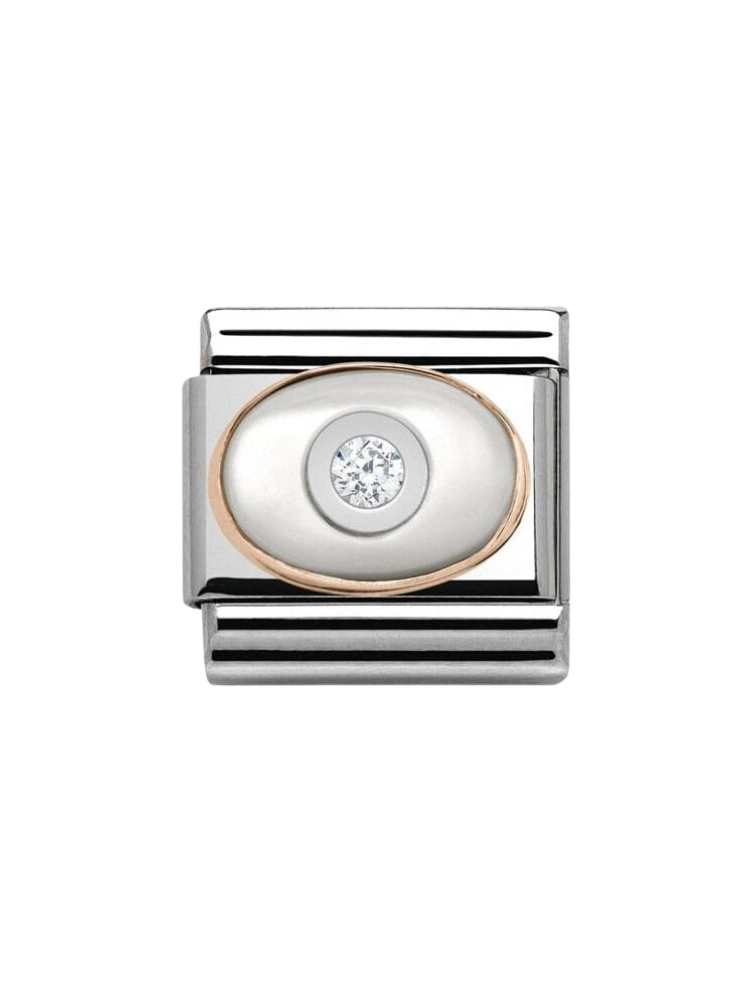 Nomination Classic White Mother of Pearl Charm 430504-01