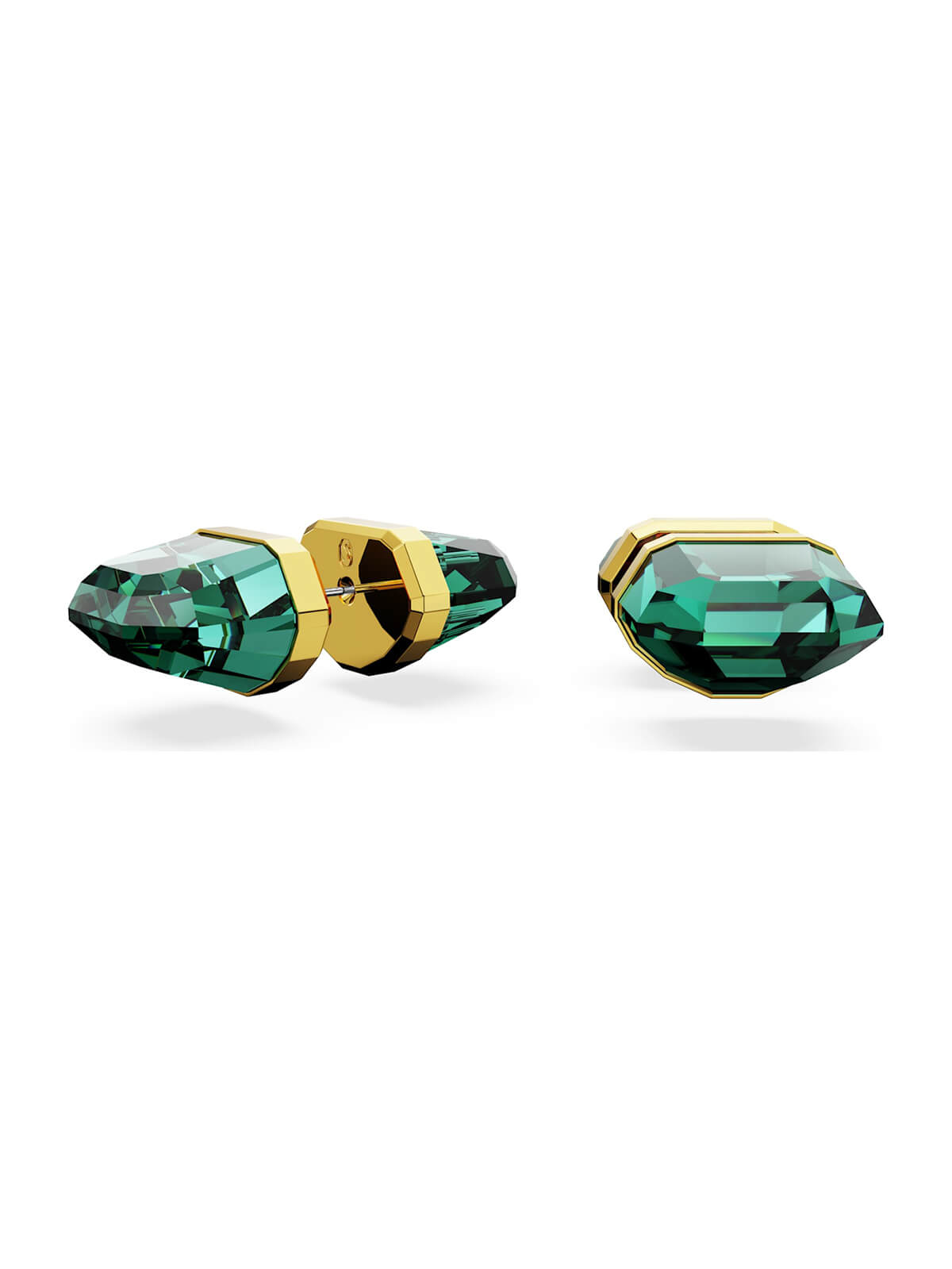 Swarovski Lucent Green Crystal Stud Earrings 5626604