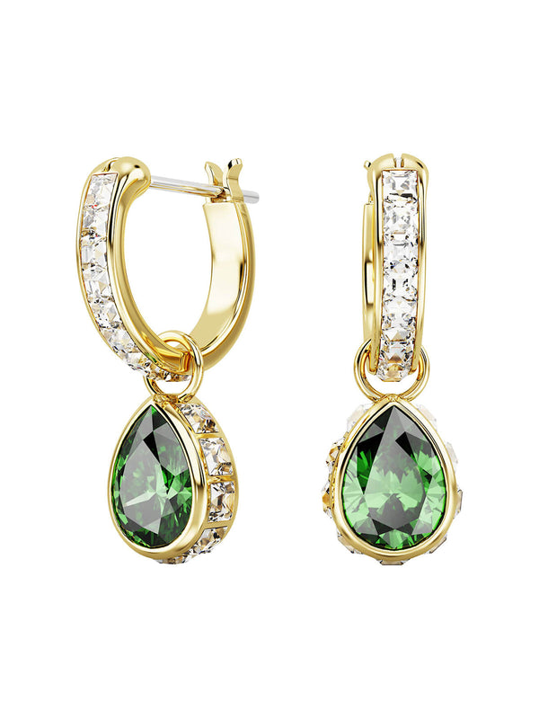 Swarovski Stilla Green Crystal Drop Earrings 5662922