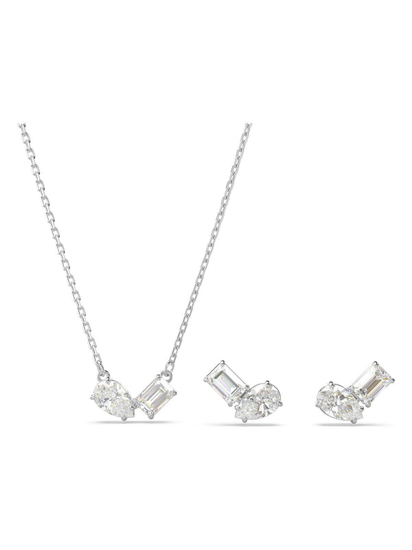 Swarovski Mesmera White Crystal Necklace & Earrings Set 5665829