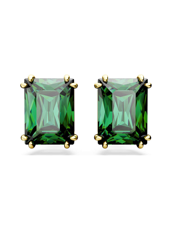 Swarovski Matrix Green Crystal Stud Earrings 5677142