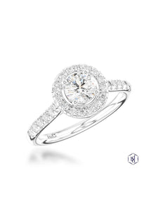 Skye Diamond Cluster Ring in Platinum