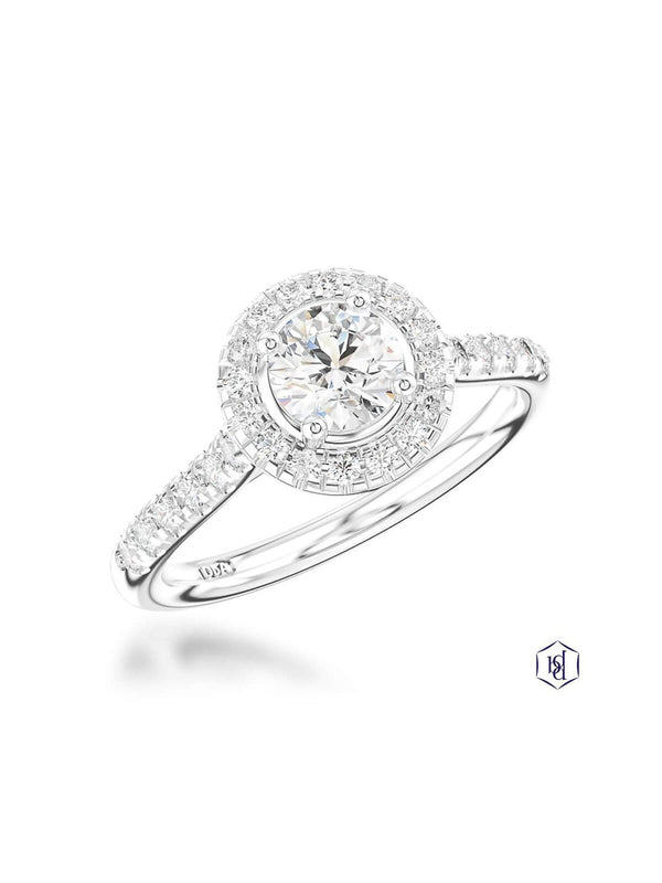 Skye Diamond Cluster Ring in Platinum