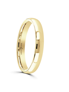 Brown & Newirth Sleek 3mm Wedding Ring in 9ct Yellow Gold