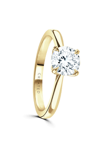 "Magnolia" Approx 1.00ct Brilliant Cut Lab Grown Diamond Solitaire Engagement Ring in 18ct Yellow Gold