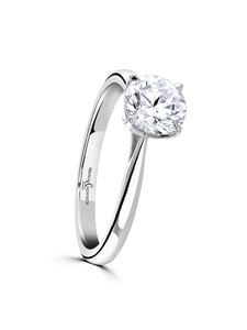 Diamond Solitaire Engagement Ring 1.00ct Certificated Round Brilliant Cut in Platinum