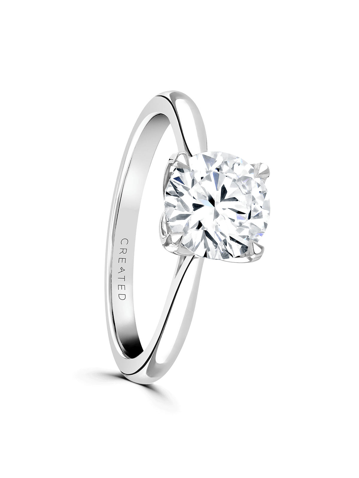 "Magnolia" Approx 1.50ct Brilliant Cut Lab Grown Diamond Solitaire Engagement Ring in Platinum