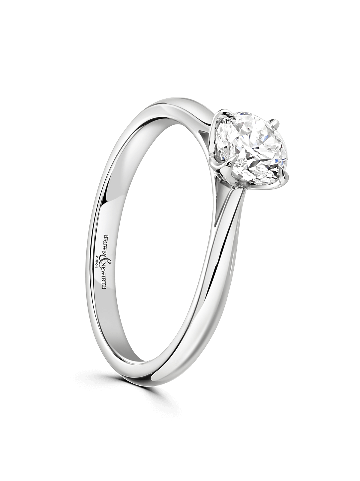 Brown & Newirth Magnolia 0.70ct Certificated Diamond Solitaire Engagement Ring in Platinum