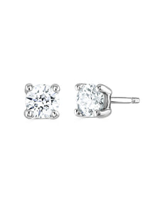 Brown & Newirth 0.40ct Brilliant Cut Solitaire Stud Earrings in 9ct White Gold