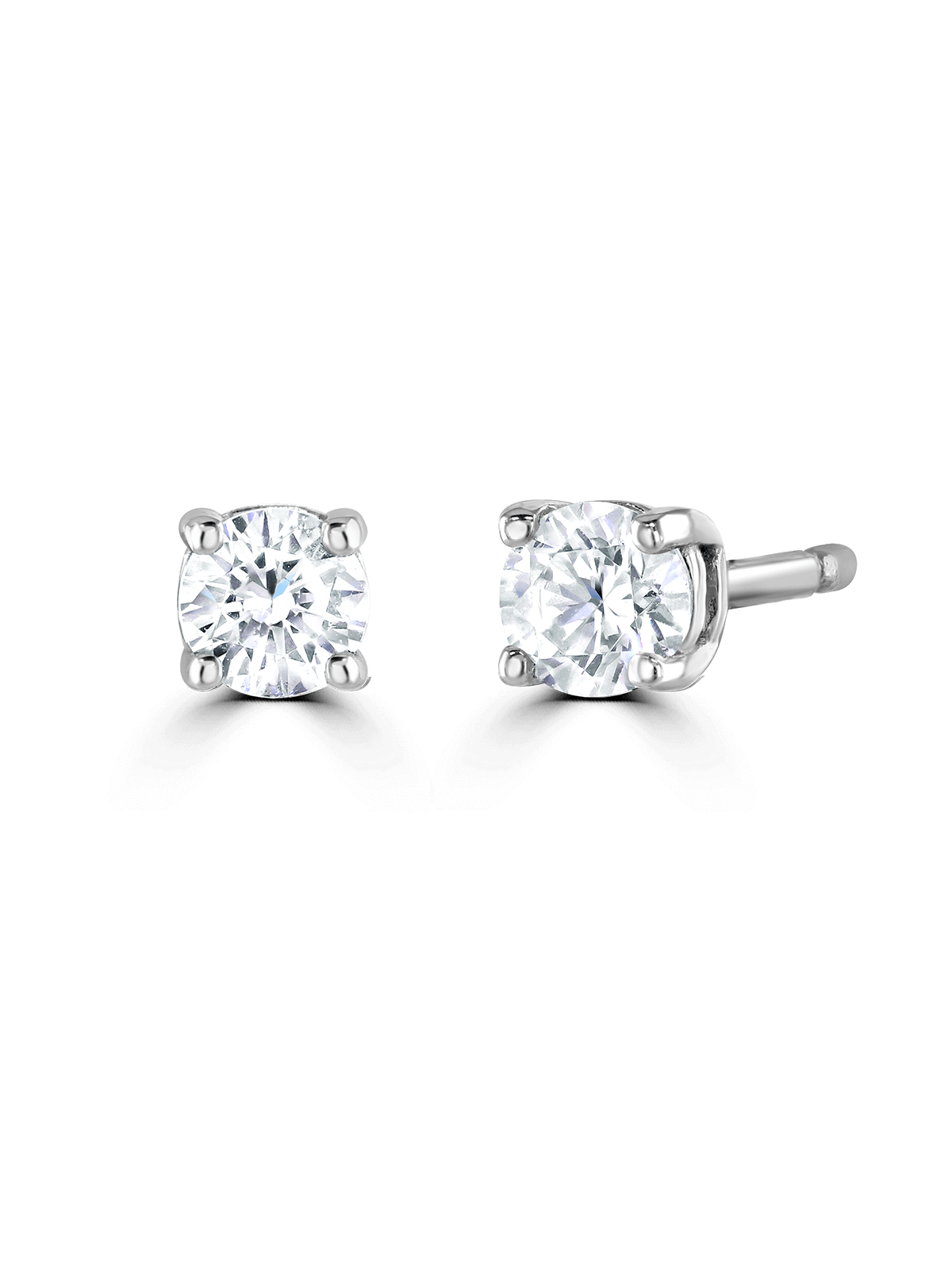 Brown & Newirth Rosie 0.25ct Brilliant Cut Diamond Solitaire Earrings in 9ct White Gold