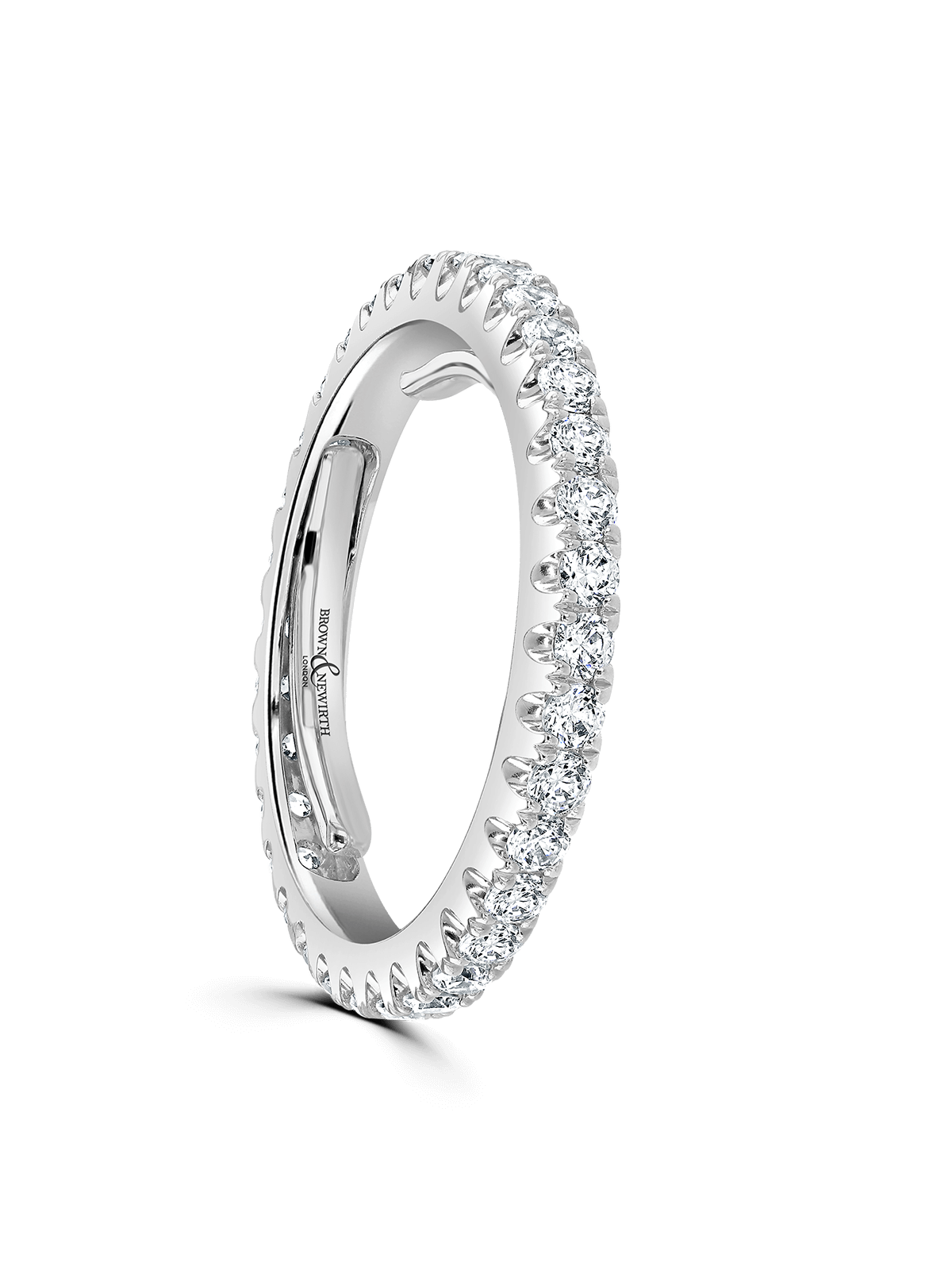 Diamond "Evolution" Full Eternity Ring 1.00ct Round Brilliant Cut in Platinum