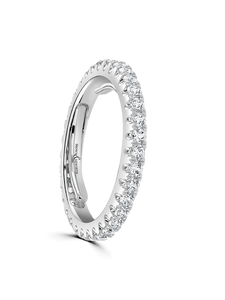 Diamond "Evolution" Full Eternity Ring 1.00ct Round Brilliant Cut in Platinum