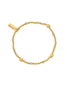 ChloBo New Love Aventurine Bracelet in Gold Plating GBAHEART