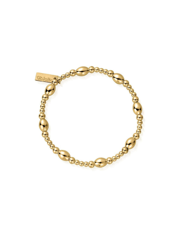 ChloBo Cute Oval Bracelet in Gold Plating GBCOR