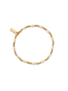 ChloBo Cute Charm Pearl Bracelet in Gold Plating GBRPCC