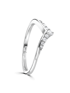 Brown & Newirth Lucky 0.12ct Brilliant Diamond Wedding Ring in Platinum