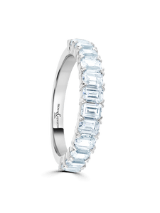 Brown & Newirth Pose 1.59ct Emerald Cut Diamond Wedding Ring in Platinum
