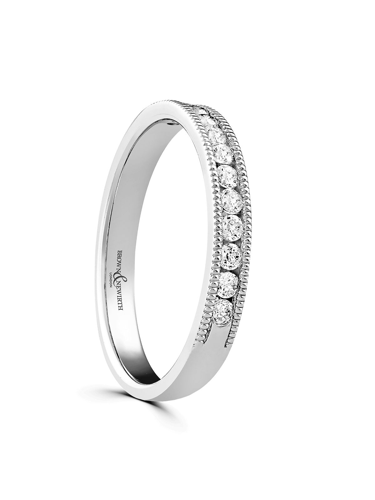 Diamond Half Eternity Ring 0.20ct Round Brilliant Cut in 18ct White Gold