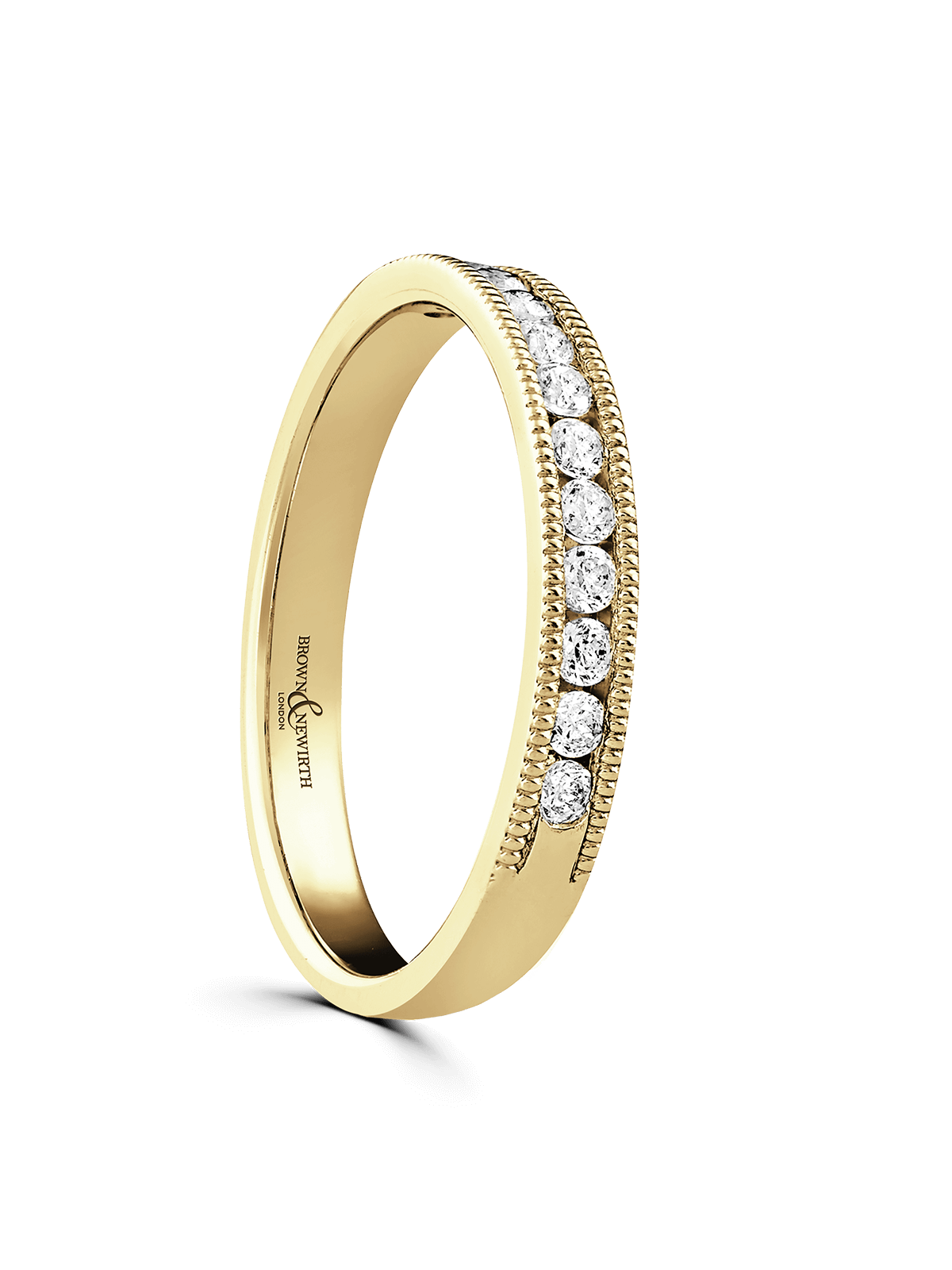 Brown & Newirth Everlasting 0.20ct Brilliant Cut Diamond Wedding Ring in 18ct Yellow Gold