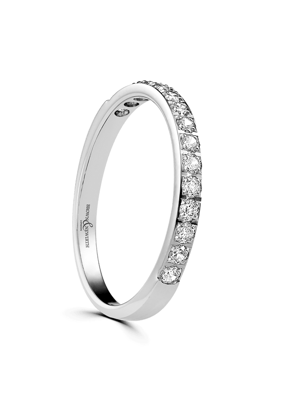 Brown & Newirth Dazzle 0.25ct Brilliant Cut Diamond Wedding Ring in 18ct White Gold